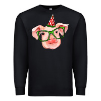 Black pig christmas Premium Sweatshirt - RanaPortraitStore