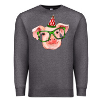 Charcoal Heather pig christmas Premium Sweatshirt - RanaPortraitStore