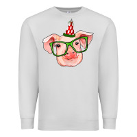 Dove Grey pig christmas Premium Sweatshirt - RanaPortraitStore