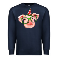 Navy pig christmas Premium Sweatshirt - RanaPortraitStore