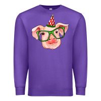 Purple pig christmas Premium Sweatshirt - RanaPortraitStore