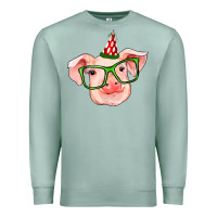 Seafoam pig christmas Premium Sweatshirt - RanaPortraitStore