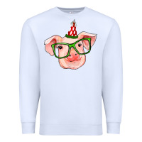 White pig christmas Premium Sweatshirt - RanaPortraitStore