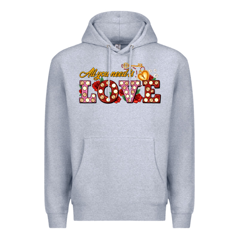 All You Need Is Love Premium Hoodie by AdoDesignShop | Teevron