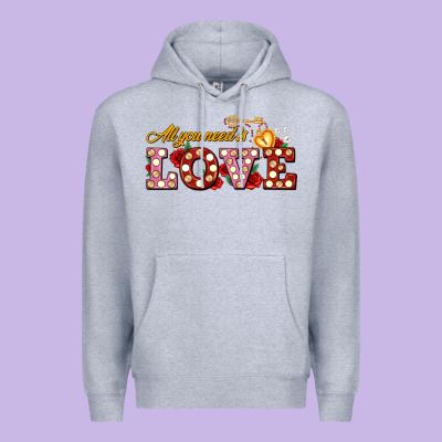 All You Need Is Love Premium Hoodie Designed By Adodesignshop