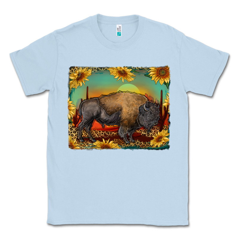 Western Bison With Sunset Background Classic Tee by RanaPortraitStore | Teevron