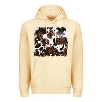 Pina Colada leopard cowhide background Premium Hoodie - RanaPortraitStore