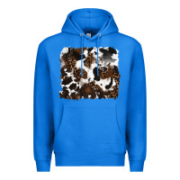 True Royal leopard cowhide background Premium Hoodie - RanaPortraitStore