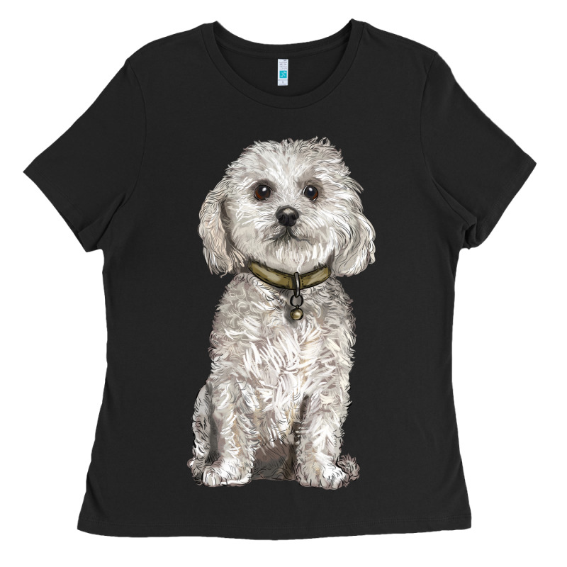 Bichon Frise Dog Ladies Tee by BarkalooDesign | Teevron