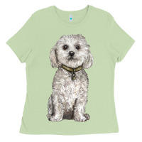 Matcha bichon frise dog Ladies Tee - BarkalooDesign