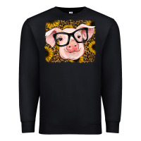 Black sunflowers pig Premium Sweatshirt - RanaPortraitStore