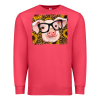 Cardinal sunflowers pig Premium Sweatshirt - RanaPortraitStore