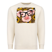 Sandshell sunflowers pig Premium Sweatshirt - RanaPortraitStore