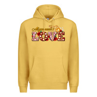 Antique Gold all you need is love Premium Hoodie - AdoDesignShop