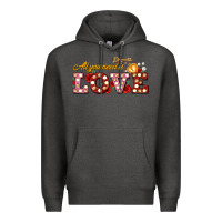 Charcoal Heather all you need is love Premium Hoodie - AdoDesignShop