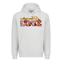 Dove Grey all you need is love Premium Hoodie - AdoDesignShop