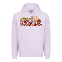 Lilac all you need is love Premium Hoodie - AdoDesignShop