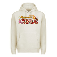 Oatmeal Heather all you need is love Premium Hoodie - AdoDesignShop