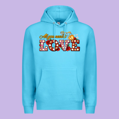 All You Need Is Love Premium Hoodie Designed By Adodesignshop
