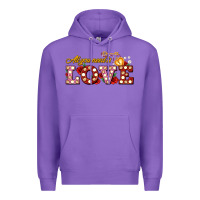 Purple all you need is love Premium Hoodie - AdoDesignShop
