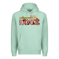 Seafoam all you need is love Premium Hoodie - AdoDesignShop