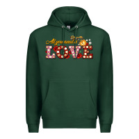 Sports Green all you need is love Premium Hoodie - AdoDesignShop