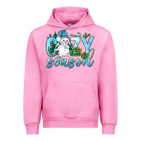 Fuchsia Pink cozy season winter christmas Urban Hoodie - NancyCooperArtShop