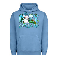 Pigment Pebble Blue cozy season winter christmas Urban Hoodie - NancyCooperArtShop