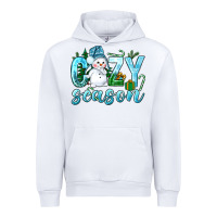 White cozy season winter christmas Urban Hoodie - NancyCooperArtShop