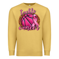 Antique Gold tackle cancer basketball Premium Sweatshirt - texasbilliewilder