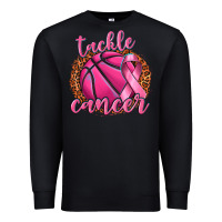 Black tackle cancer basketball Premium Sweatshirt - texasbilliewilder
