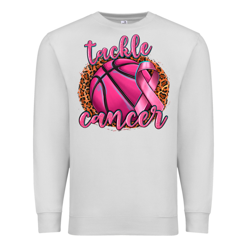 Tackle Cancer Basketball Premium Sweatshirt by texasbilliewilder | Teevron