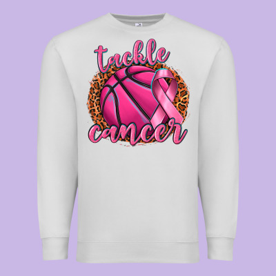 Tackle Cancer Basketball Premium Sweatshirt Designed By Texasbilliewilder