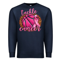 Navy tackle cancer basketball Premium Sweatshirt - texasbilliewilder