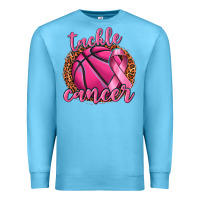 Ocean Blue tackle cancer basketball Premium Sweatshirt - texasbilliewilder