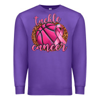 Purple tackle cancer basketball Premium Sweatshirt - texasbilliewilder