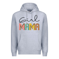 Heather Grey Girl mama Premium Hoodie - JahusDesignShop