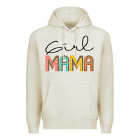 Oatmeal Heather Girl mama Premium Hoodie - JahusDesignShop