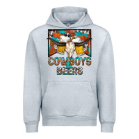 Heather Grey cowboys and beers Urban Hoodie - NancyCooperArtShop