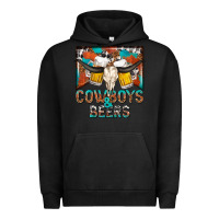 Pigment Black cowboys and beers Urban Hoodie - NancyCooperArtShop