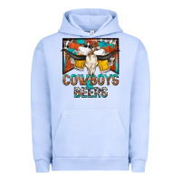 Pigment Grape Ice cowboys and beers Urban Hoodie - NancyCooperArtShop
