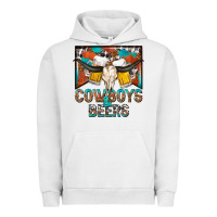 Pigment Lunar Rock cowboys and beers Urban Hoodie - NancyCooperArtShop