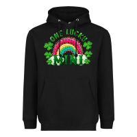 Black st patrick's day one lucky mini Heavyweight Hoodie - RanaPortraitStore