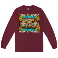 Burgundy western gnome tumbler Long Sleeve Tee - BarkalooDesign