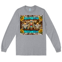 Heather Grey western gnome tumbler Long Sleeve Tee - BarkalooDesign