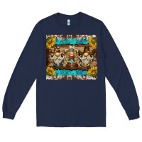 Navy western gnome tumbler Long Sleeve Tee - BarkalooDesign