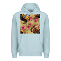 Blue Mist trencher chain seamless pattern Premium Hoodie - BundleAndBundleShop