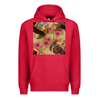 Cardinal trencher chain seamless pattern Premium Hoodie - BundleAndBundleShop