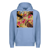 Colony Blue trencher chain seamless pattern Premium Hoodie - BundleAndBundleShop