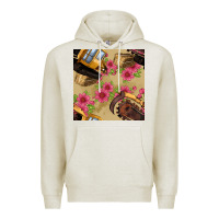 Oatmeal Heather trencher chain seamless pattern Premium Hoodie - BundleAndBundleShop